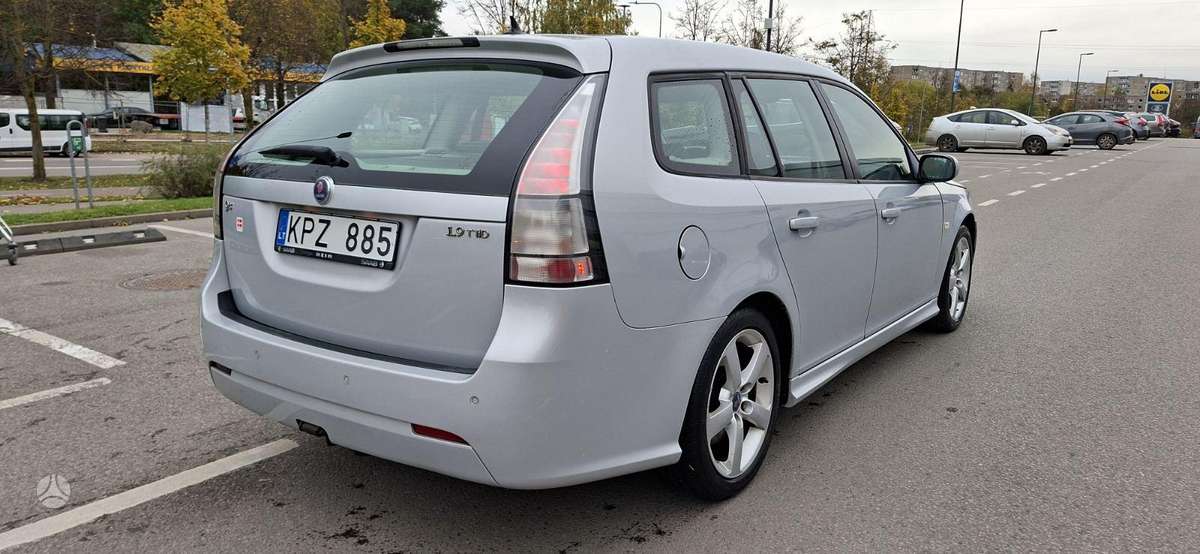 Saab 9-3 2009 — вигляд ззаду