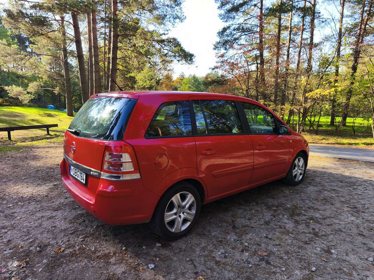 Opel Zafira 2008 — engine 1686 cm³, 125 HP (92kW)