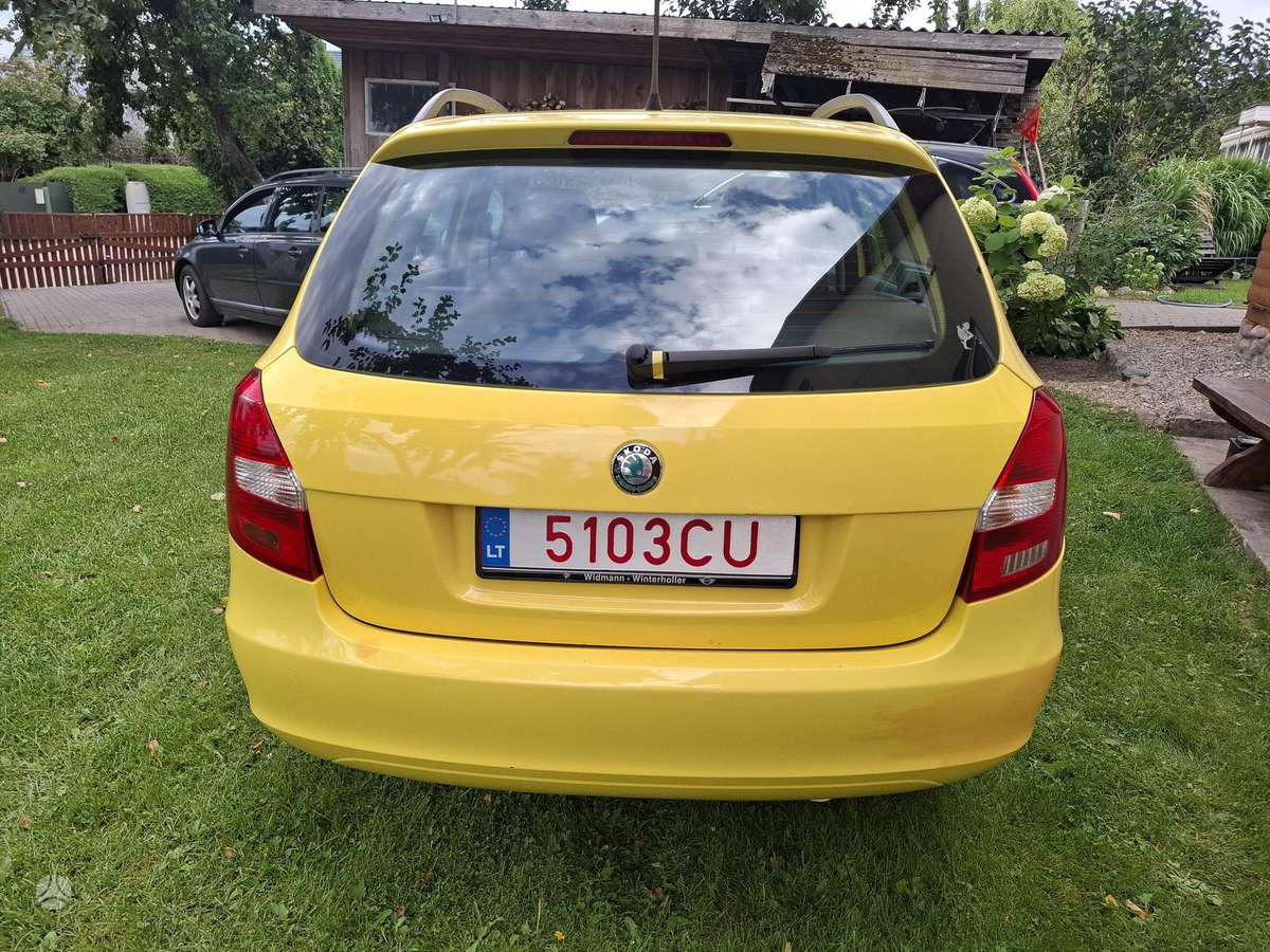 Skoda Fabia 2011 — вигляд ззаду