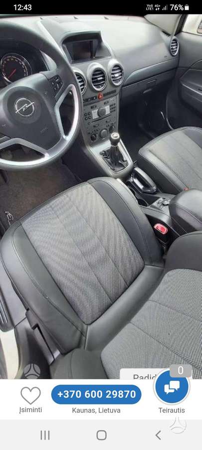Opel Antara 2010 — двигун 2000 cm³, 150 HP (110kW)