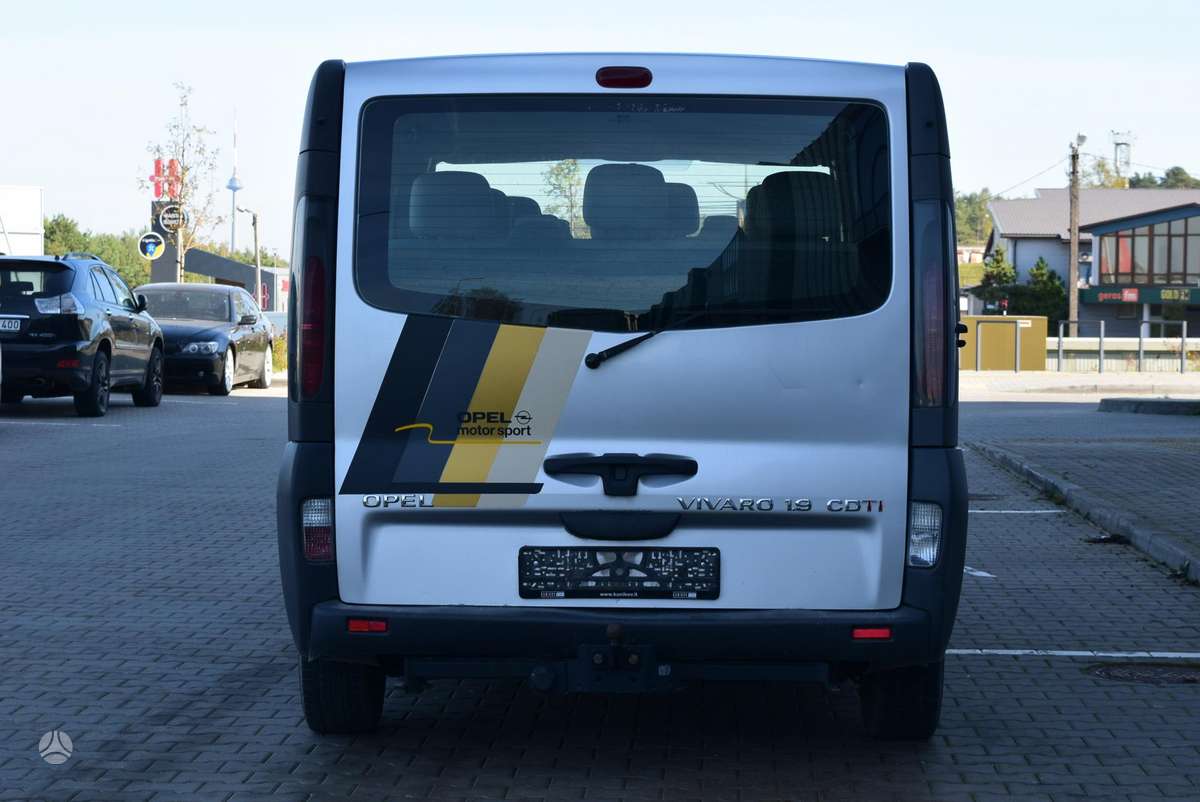 Opel Vivaro 2005 — engine 1870 cm³, 101 HP (74kW)