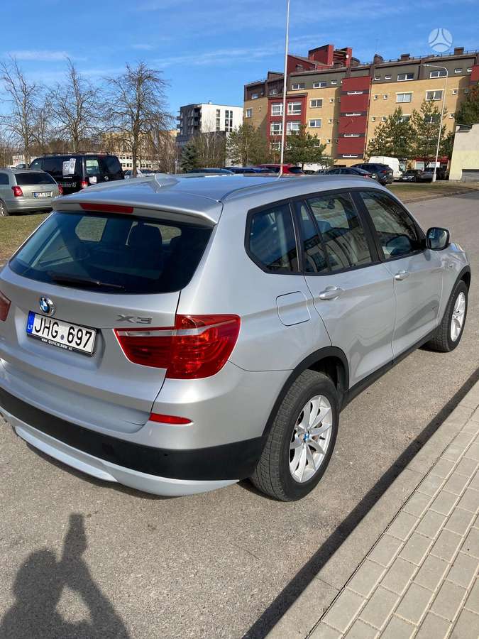 BMW X3 2012 — rear view
