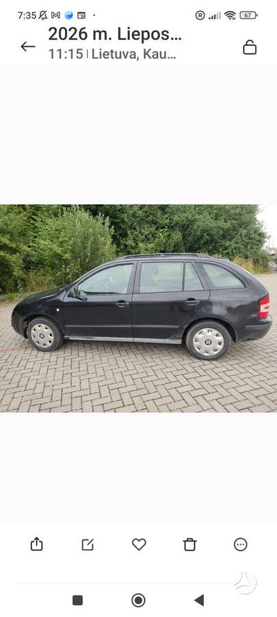 Skoda Fabia 2004 — rear view