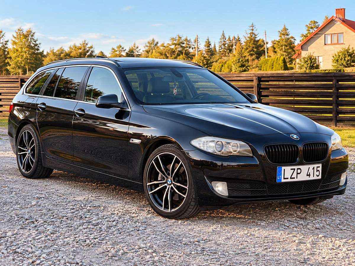 BMW 520 2012 — вигляд ззаду