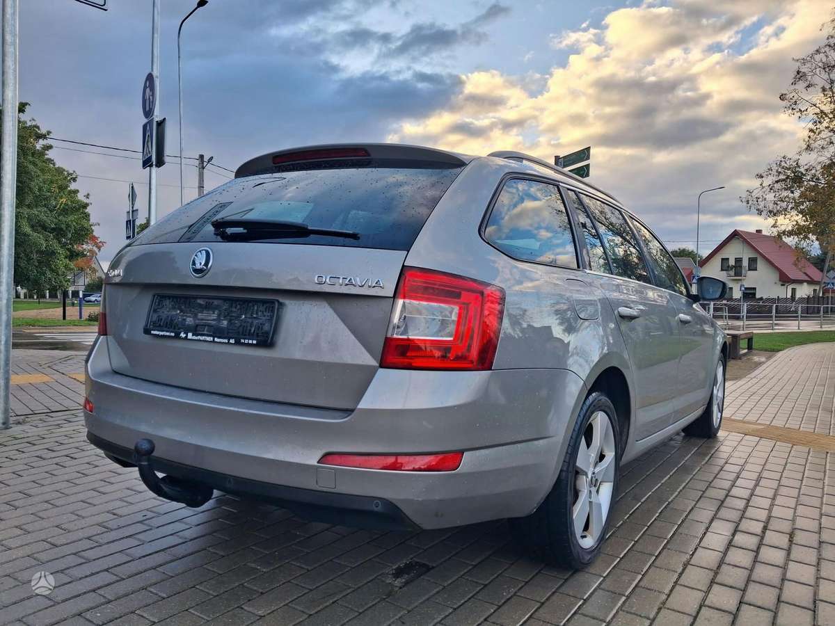 Skoda Octavia 2014 — rear view