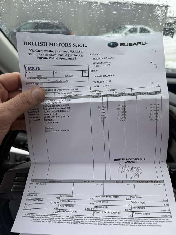 Subaru Outback 2010 — photo 33