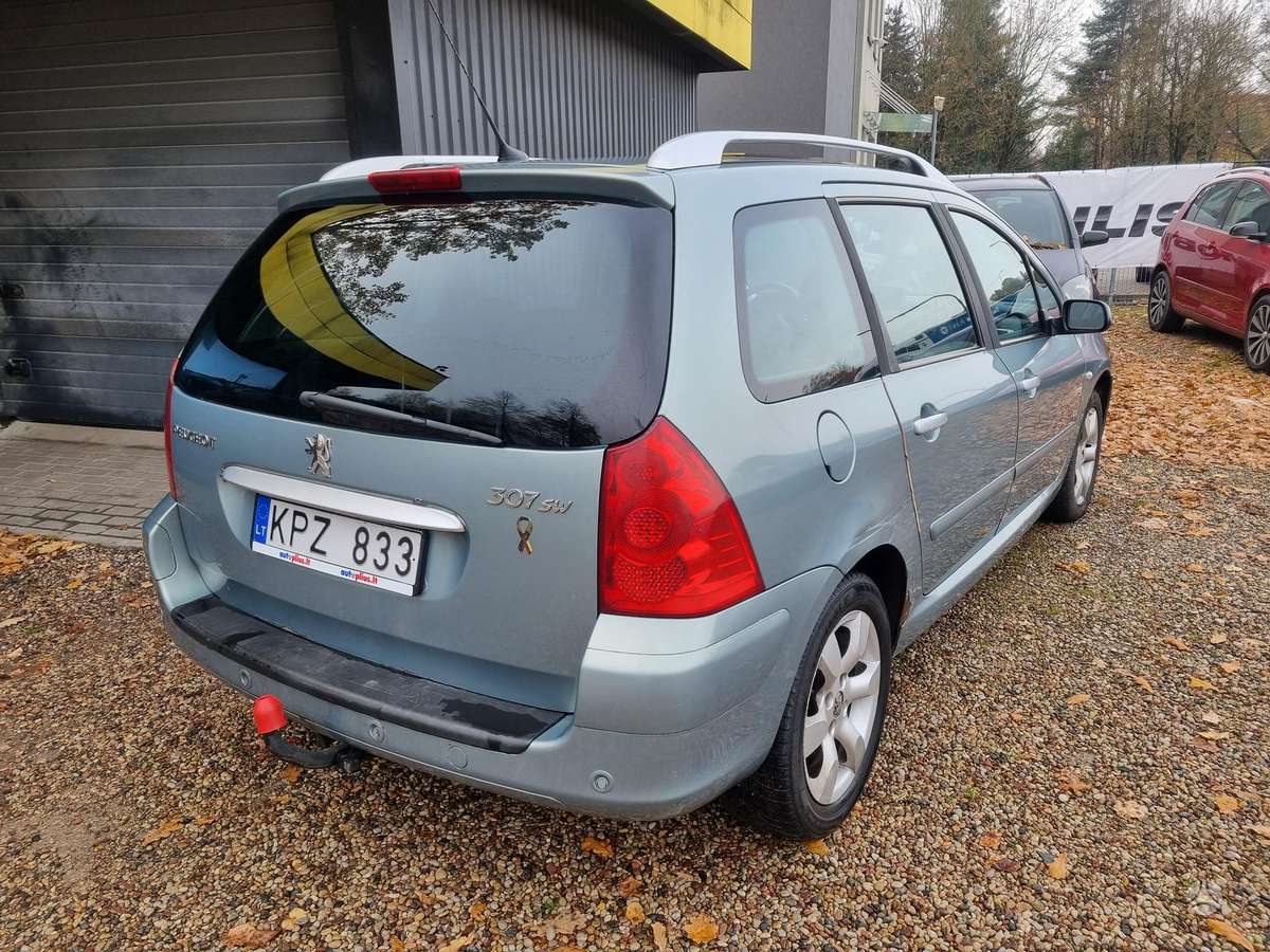 Peugeot 307 2007 — rear view