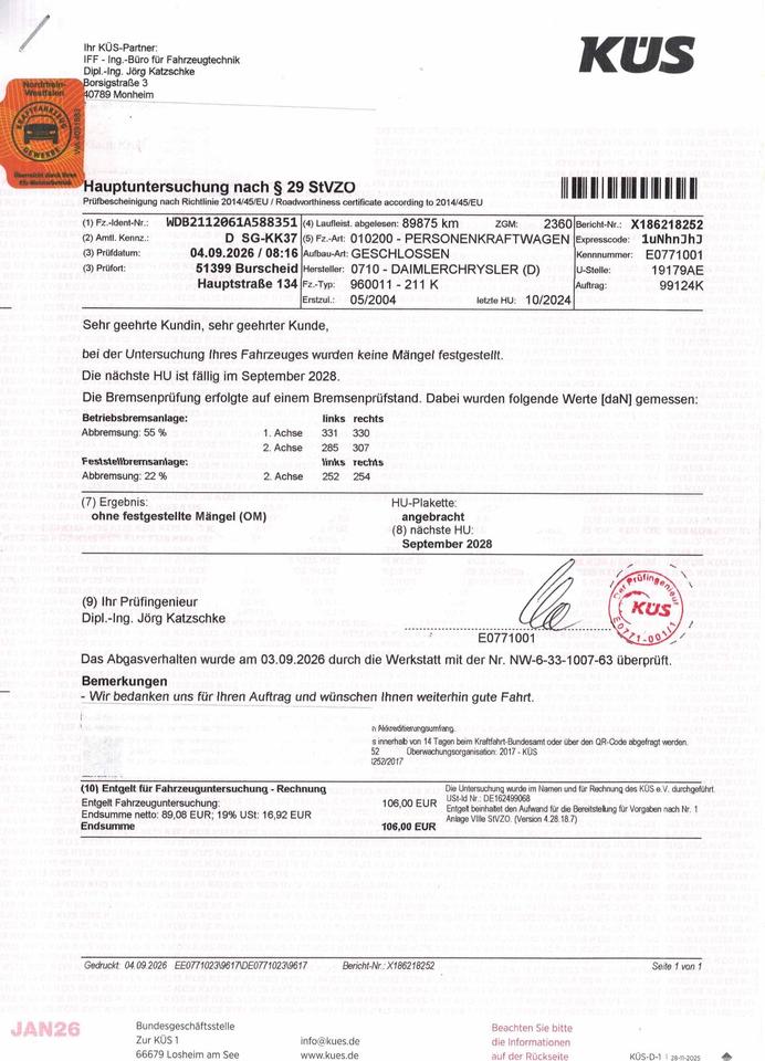 Mercedes Benz E 220 2004 — photo 20