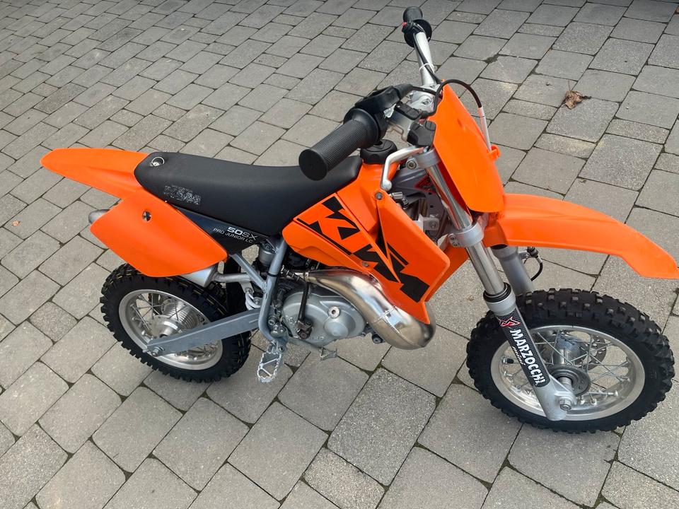 KTM 50 SX Pro Junior LC - Top Einsteiger-Motocross 2007 — rear view
