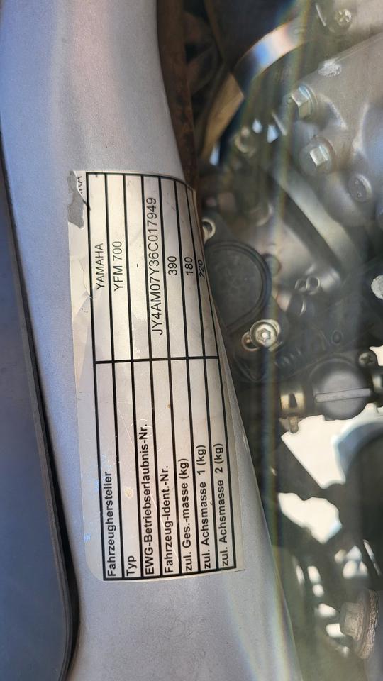Yamaha Raptor 700 Quad 2010 — engine 686 ccm
