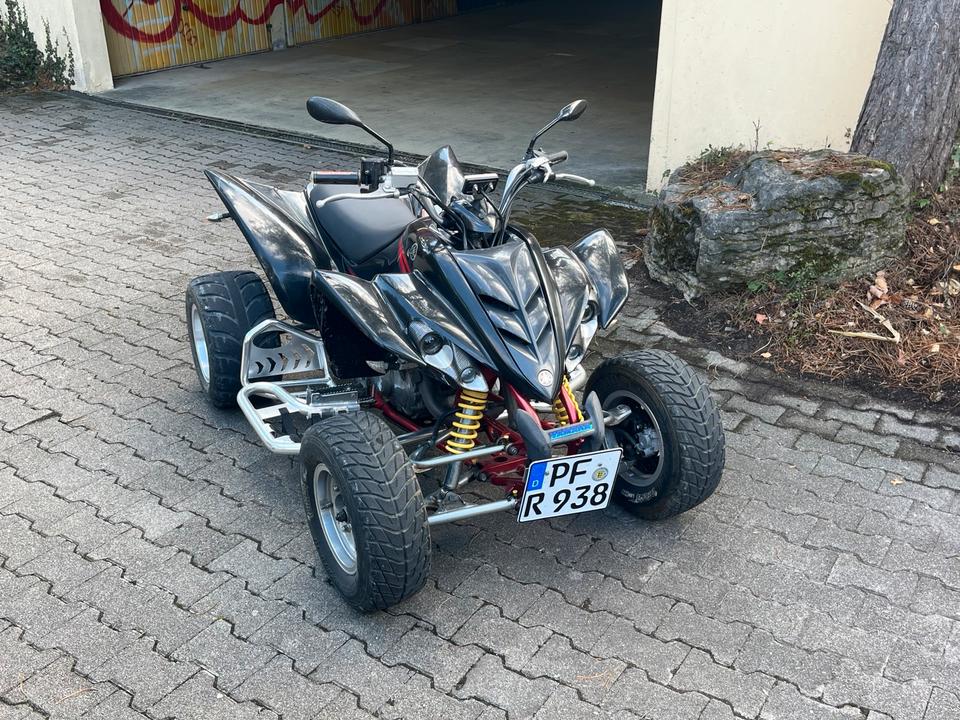 Yamaha Raptor YFM350R LOF Zulassung | KW Fahrwerk & Sportauspuff 2006 — rear view