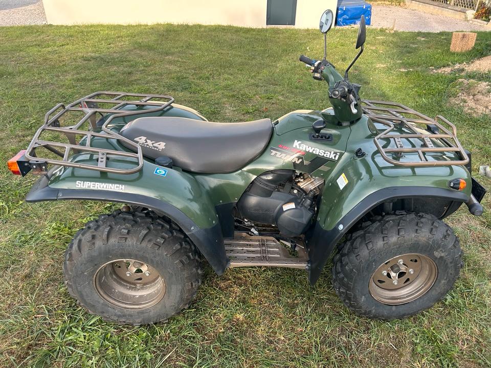 Kawasaki KVF 700 4x4 LOF, Räumschild + Seilwinde, TÜV 04/28 2004 — rear view