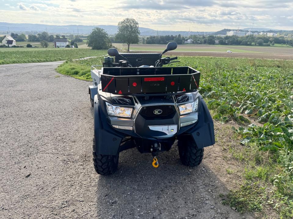 Kymco ATV Quad mit Anhängerkupplung und Frontkorb, 2015