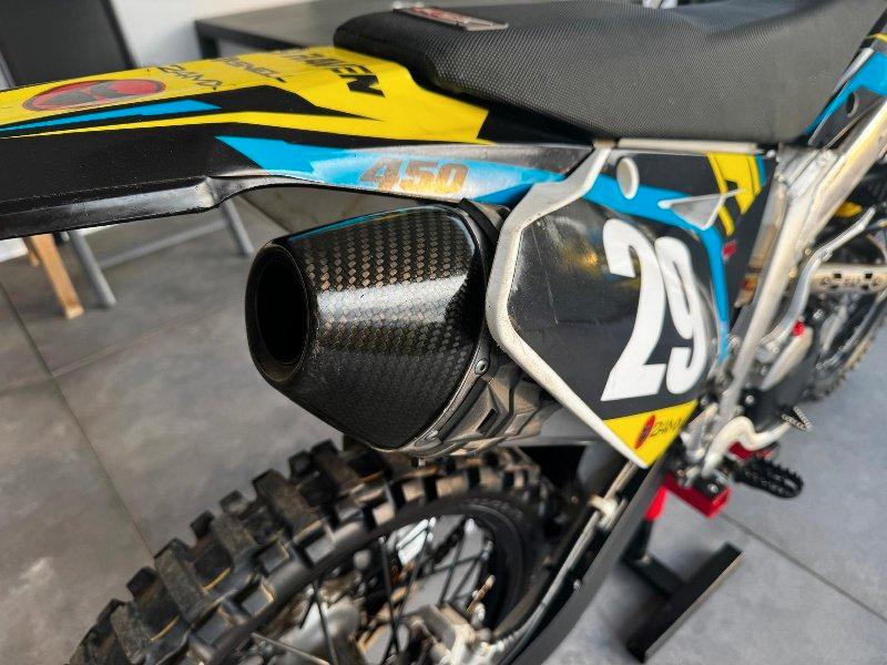 Suzuki RMZ 450 Motocross Motorrad weiß gelb schwarz Top Zustand 2013 — photo 10