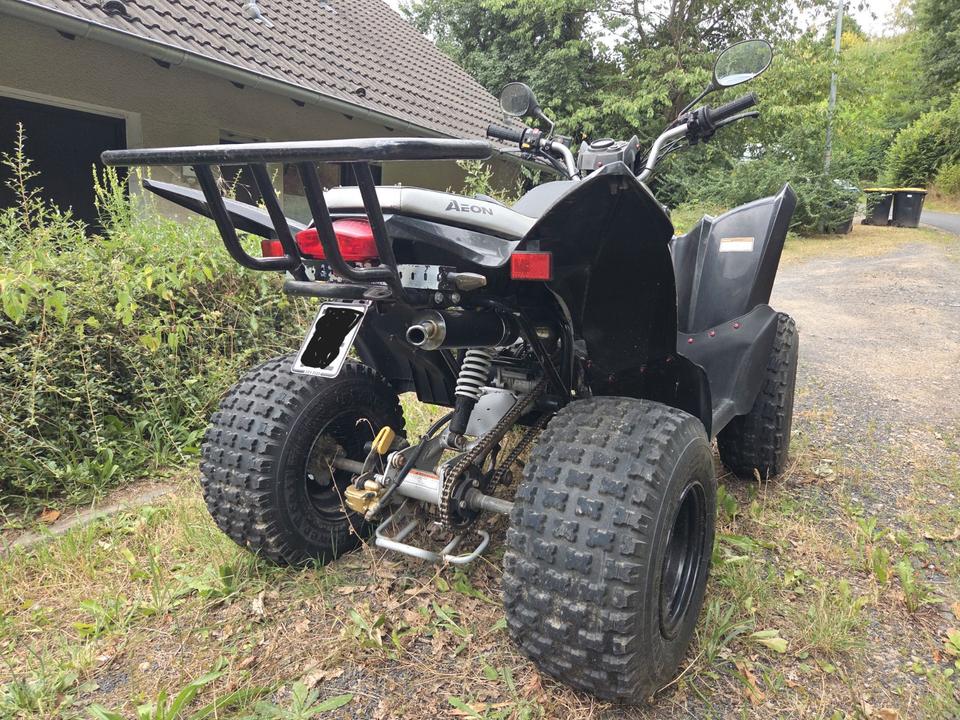 Weitere Motorräder Aeon Cobra 50 guter Zustand, Sportauspuff, 70ccm, 21 er Black Ed. 2012 — rear view
