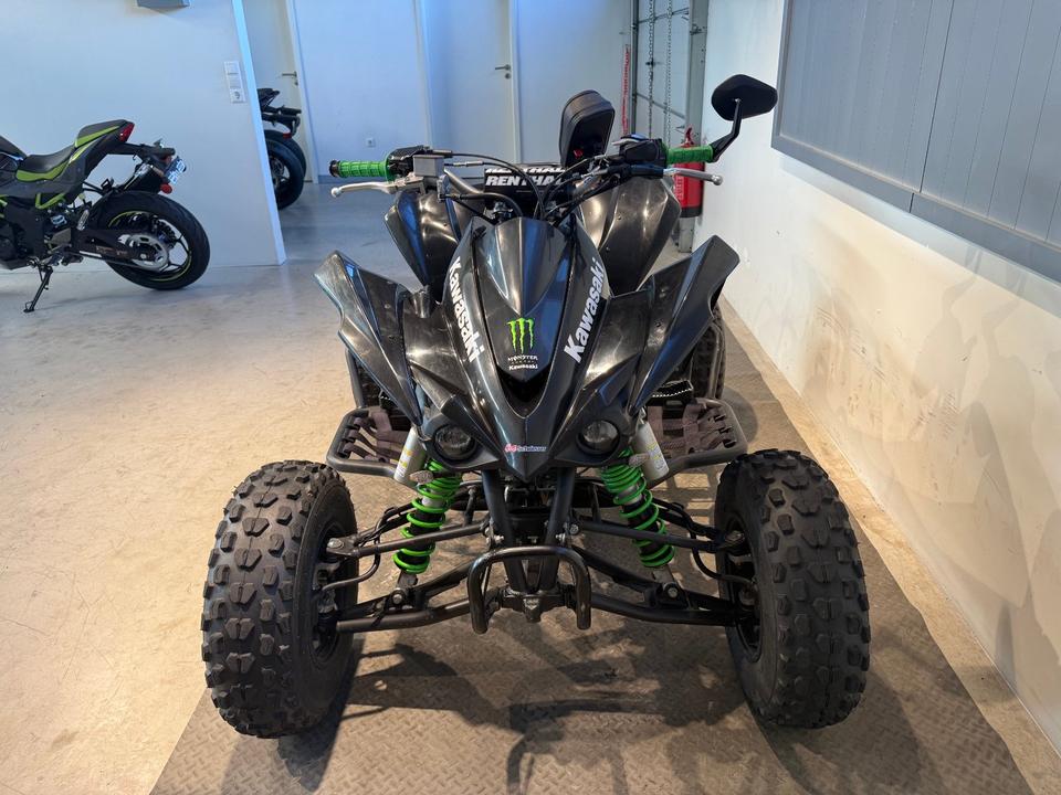 Kawasaki KFX 450R, Sportauspuff, Handyhalterung 2010 — photo 5
