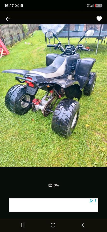 Weitere Motorräder quad adly 220 2006 — rear view