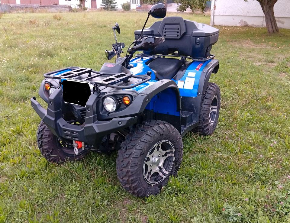 Weitere Motorräder Hisun HS500 ATV 4×4 Quad/LoF; Seilwinde,; Anhängerkupplung 2014 — rear view
