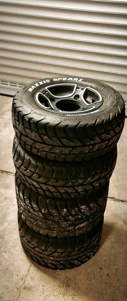 Weitere Motorräder 4xAeon Cobra 300 400 419 420 422 Alufelgen Komplett MAXXIS Reifen 2015 — фото 6