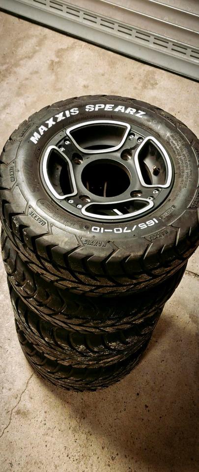 Weitere Motorräder 4xAeon Cobra 300 400 419 420 422 Alufelgen Komplett MAXXIS Reifen 2015 — фото 7