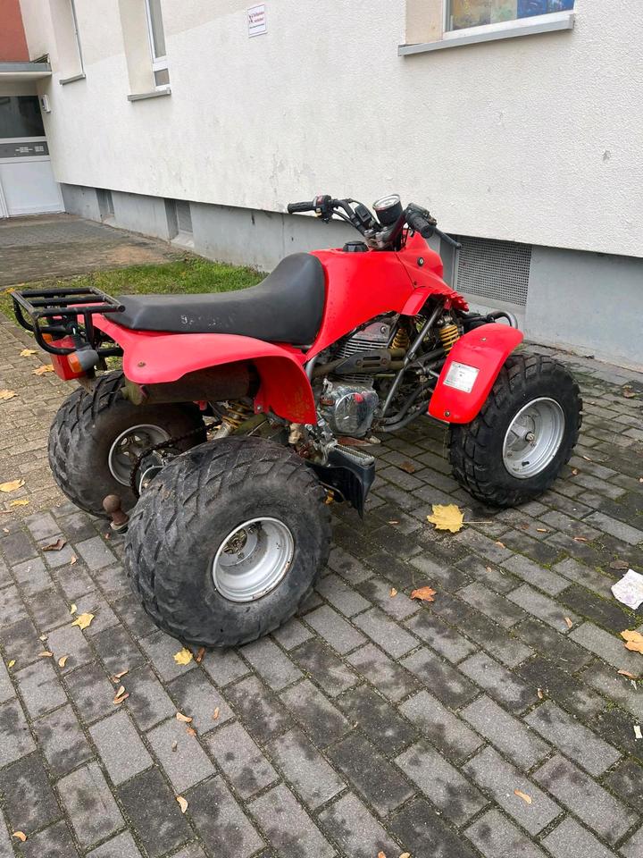 Weitere Motorräder Quad BAROSSA MOTOR 250ccm Mit AHK Seilwinde Tausch möglich 2004 — rear view