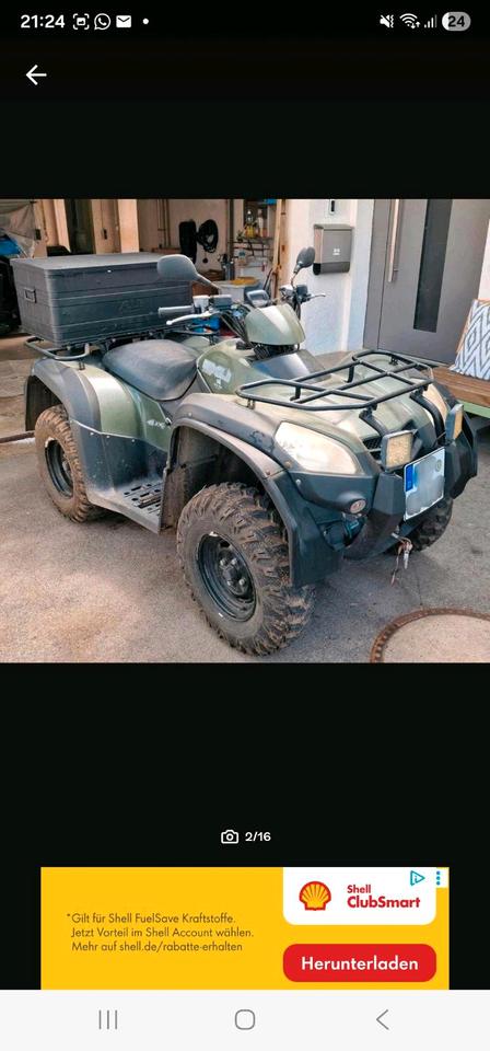 Kymco MXU 500 IRS 4x4|LOF|Seilwinde & Alukoffer|Griffheizung 2013 — вигляд ззаду