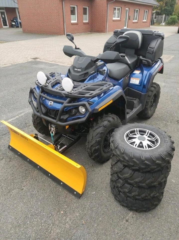 Weitere Motorräder TOP✅Can Am Quad Outlander MAX LOF-Zul. ATV Schneeschild & Seilw., 2011