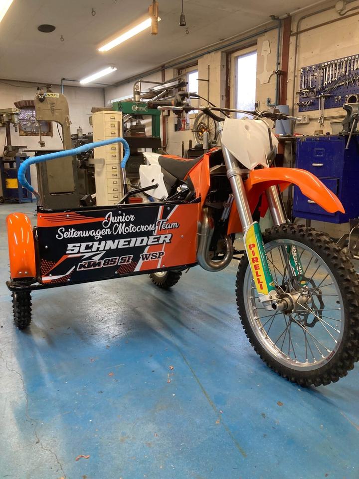 KTM 85 SX WSP Racing Sidecar MX Enduro Motocross Gespann Kinder 2012 — авто для ЗСУ з Європи