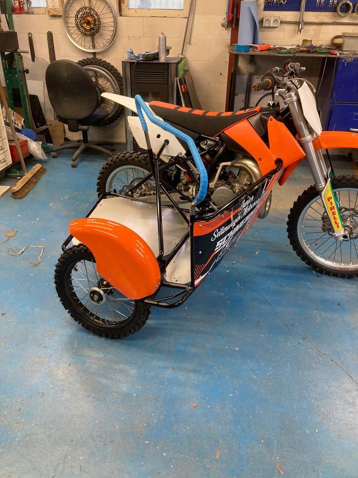 KTM 85 SX WSP Racing Sidecar MX Enduro Motocross Gespann Kinder 2012 — салон