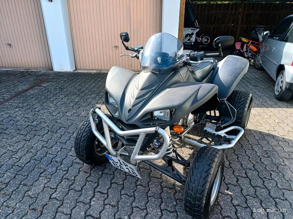 Kawasaki KFX 700 Quad no Yamaha Raptor 2005 — engine 698 ccm