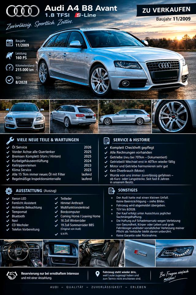 Audi A4 2009 — vehicle for AFU Ukraine