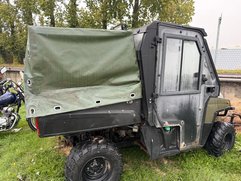 Weitere Motorräder Polaris Ranger Diesel UTV* Kipper +Plane* Lenkgetriebe defekt*Motor und Getriebe Top 2014 — rear view