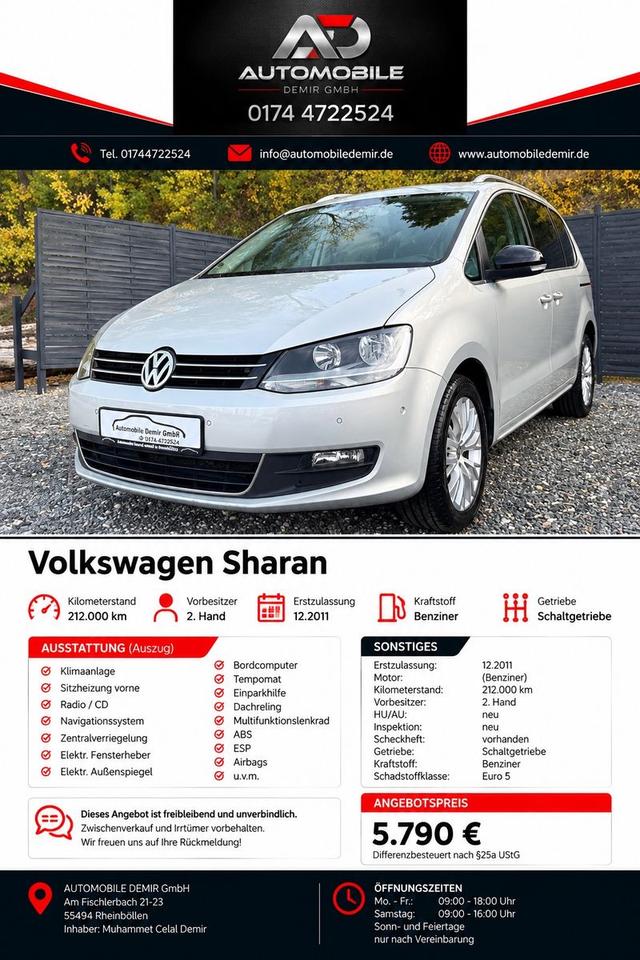 Volkswagen Sharan, 2011
