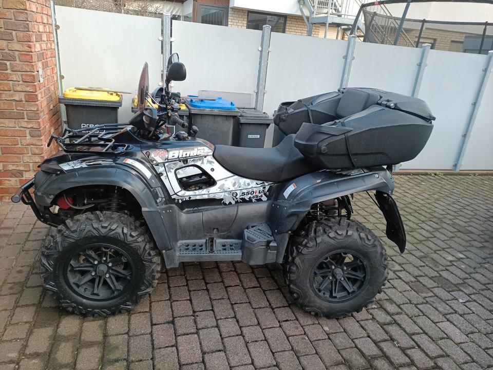 Weitere Motorräder Jagdfahrzeug Quad TGB 550 Seilwinde Heckträger Anhänger 4x4, 2013