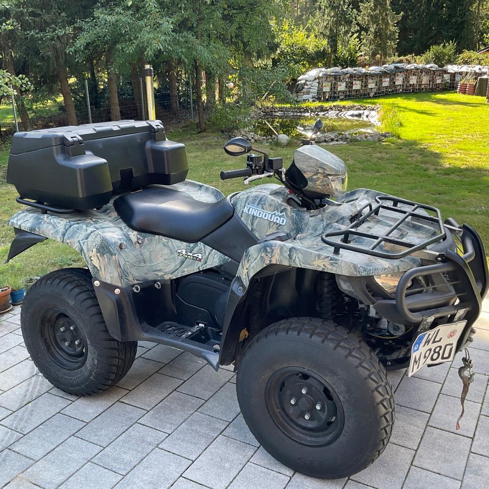Suzuki Quad, ATV, Suzuki King Quad LT-A 750, Camouflage, Schneeschild. 2012 — interior
