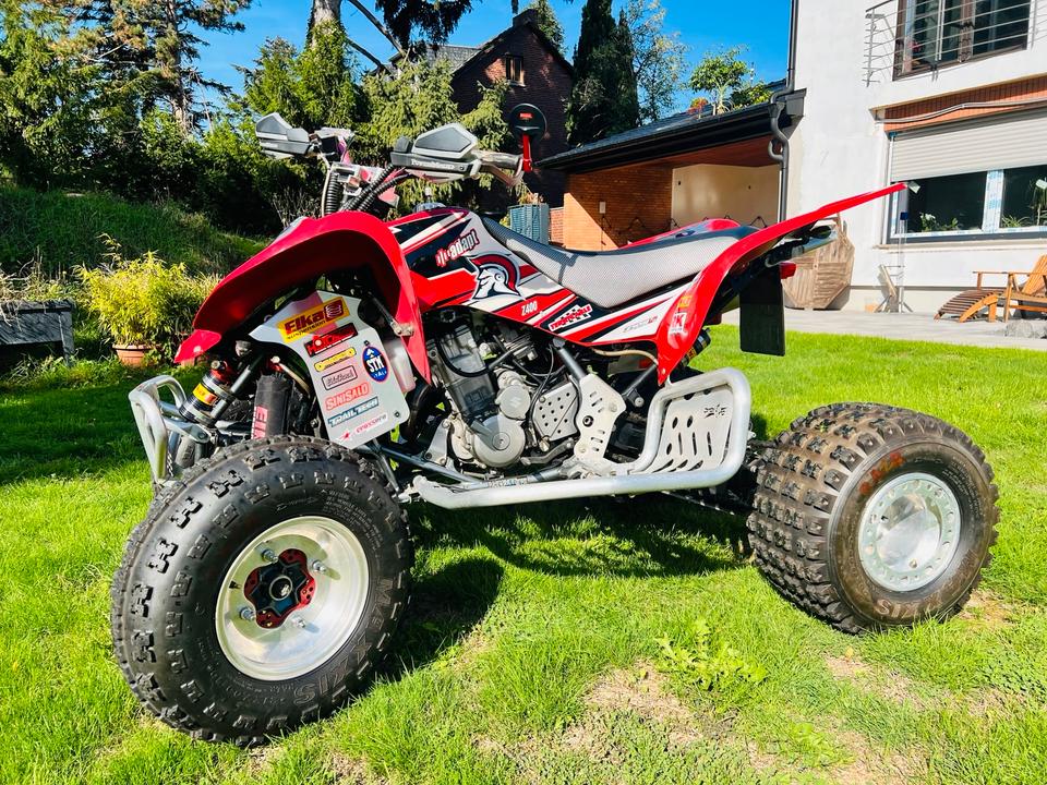 Suzuki LTZ 400 Quad mit BigBore Zylinder und ELKA Fahrwerk 2004 — вигляд ззаду
