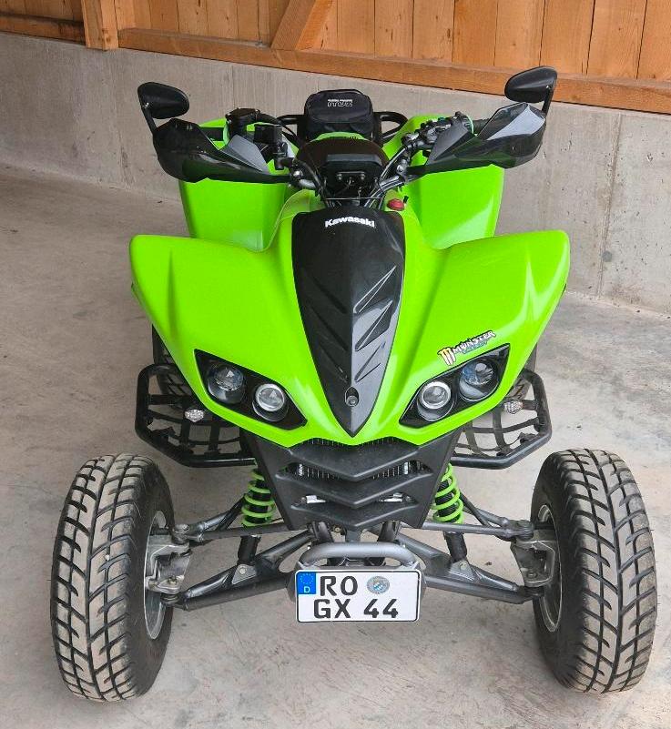 Kawasaki KFX 700 2 Zylinder Quad LOF Zulassung Miedl Scheinwerfer 2004 — rear view