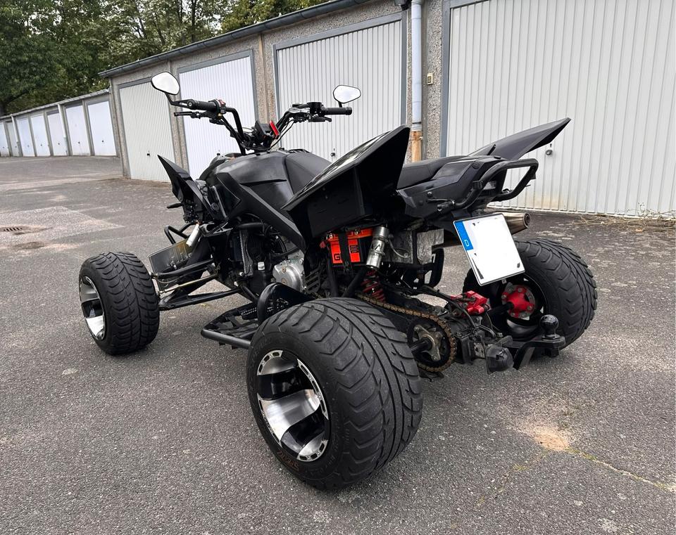 Weitere Motorräder Quad Online X5.5 LOF Zulassung Tief*Breit*Laut-Sportauspuff 2012 — rear view