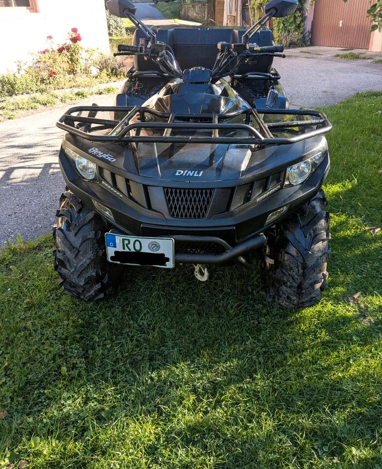 Weitere Motorräder Quad Dinli Allrad 4 x 4 565 , Lof Zulassung 2014 — rear view