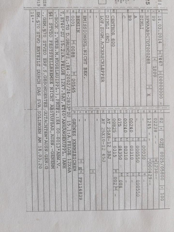 Weitere Motorräder Quad Dinli Allrad 4 x 4 565 , Lof Zulassung 2014 — photo 6