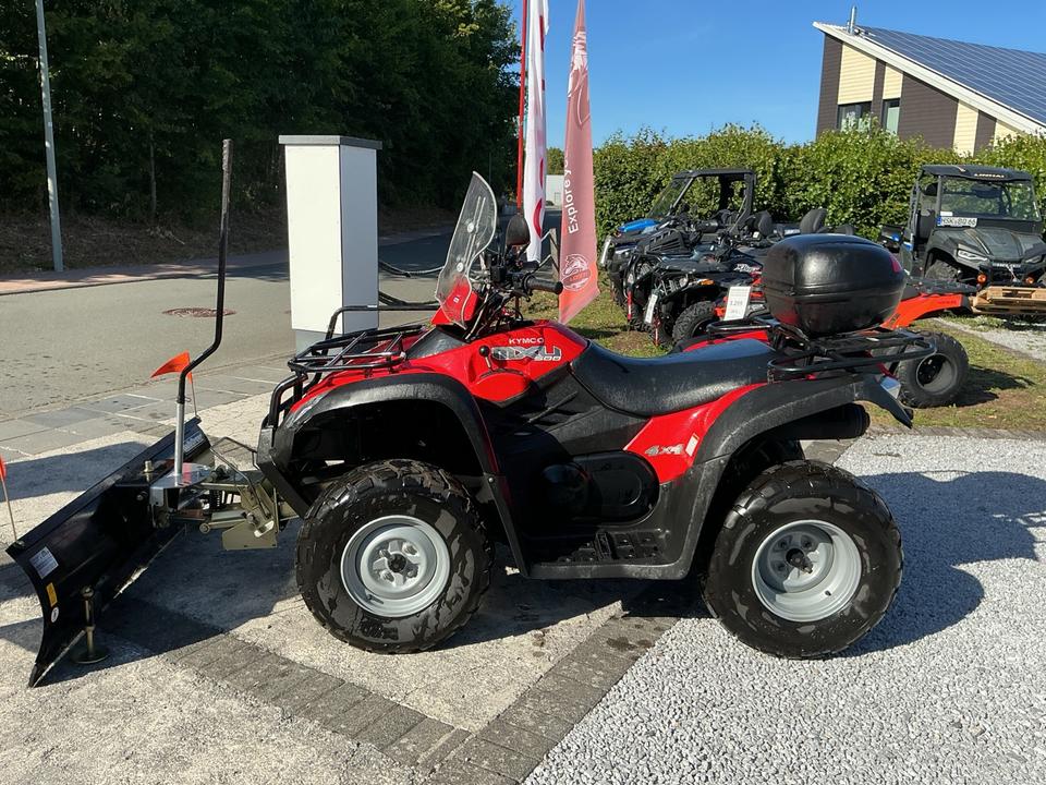Kymco MXU 500 Allrad AHK Schneeschild Koffer Finanzierung Lieferung 2007 — rear view