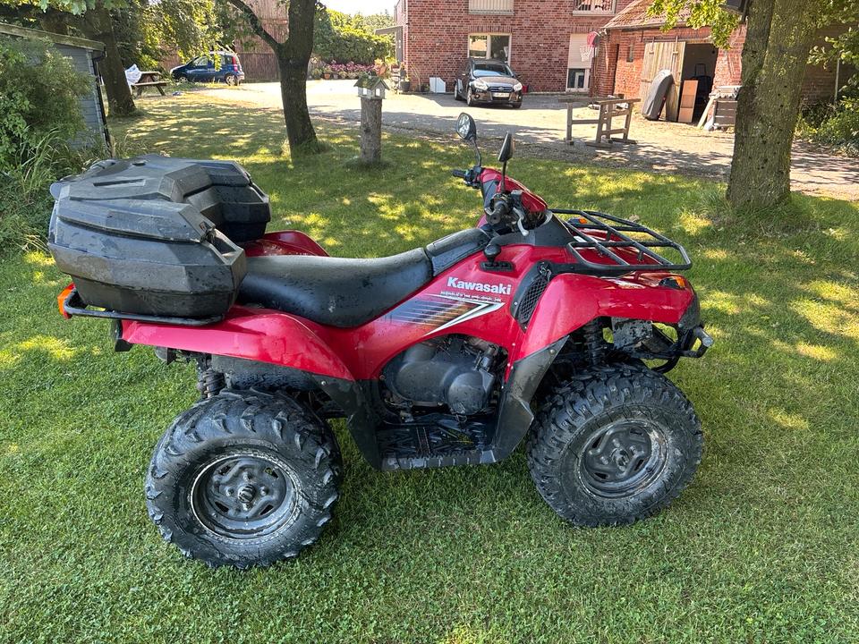 Kawasaki ATV Quad Rot mit Gepäckbox 2007 — салон