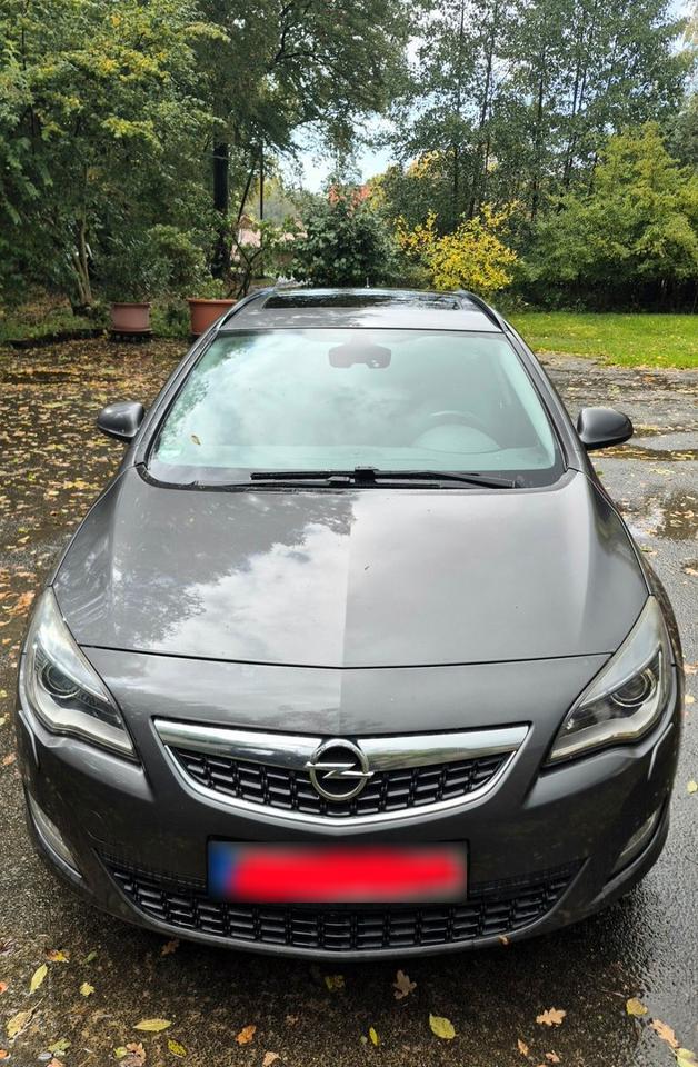 Opel Astra 2012 — вигляд ззаду