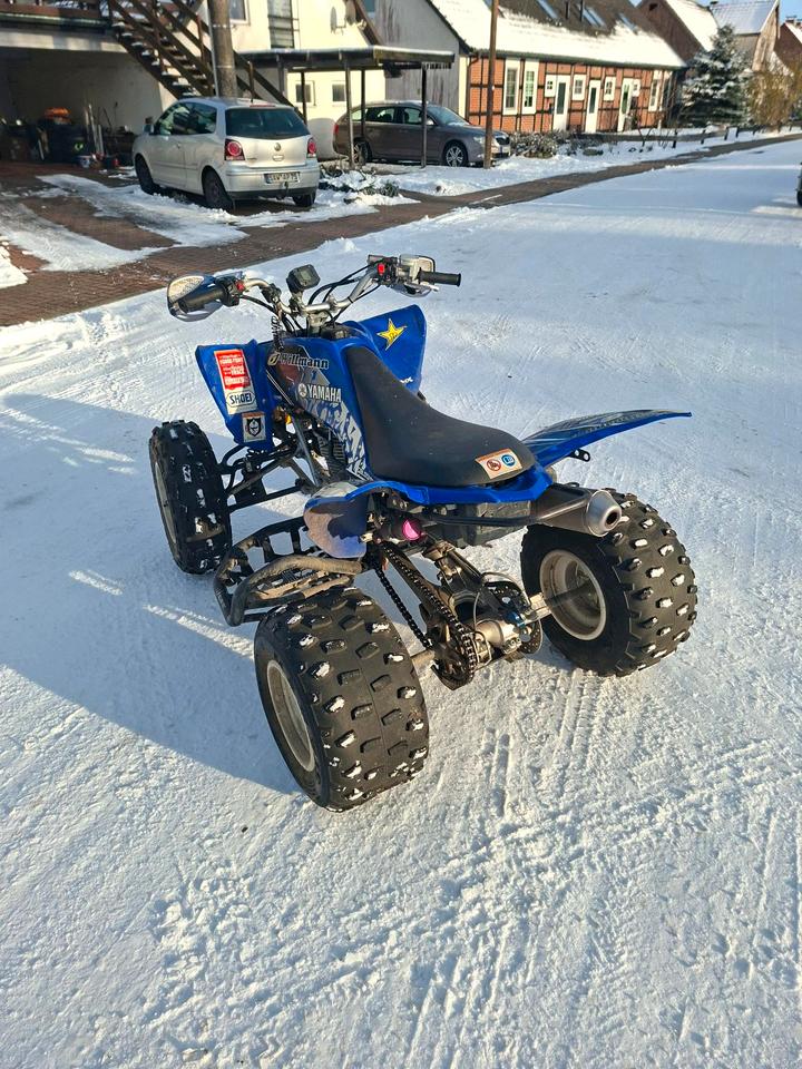Yamaha Gelöscht • Yamaha YFM 250R Raptor Rennumbau Doma, Reiger, Neue Reifen 2014 — rear view