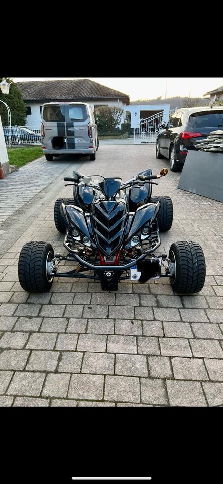 Yamaha Raptor YFM700R Umbau Tuning Tief Breit Laut Quad 2008 — rear view