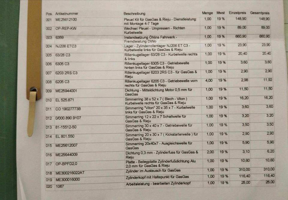 Yamaha HP WILD 300 RV GAS GAS 2T 60 PS GasGas Quad. Tausch möglich 2005 — photo 9