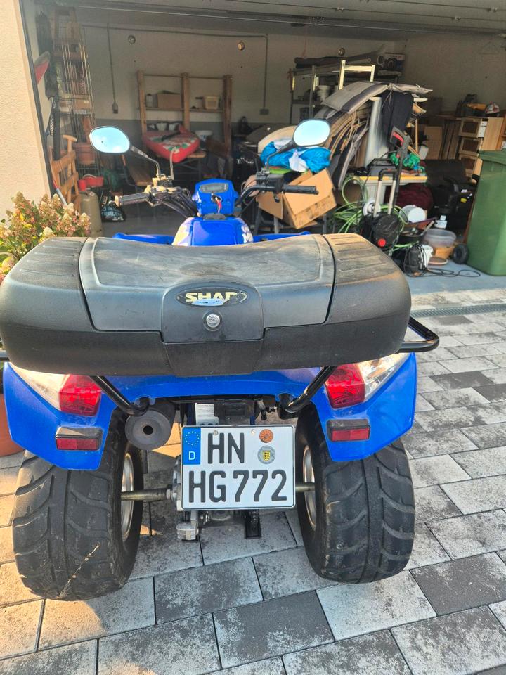 Kymco MXU 250 – Blaues Spaßgerät mit Gepäckabteilung 2009 — engine 249 ccm