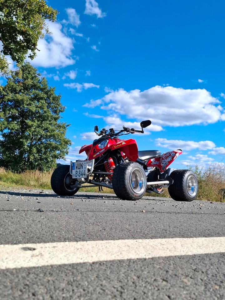 Weitere Motorräder Polaris outlaw 450er KTM motor 2009 — rear view