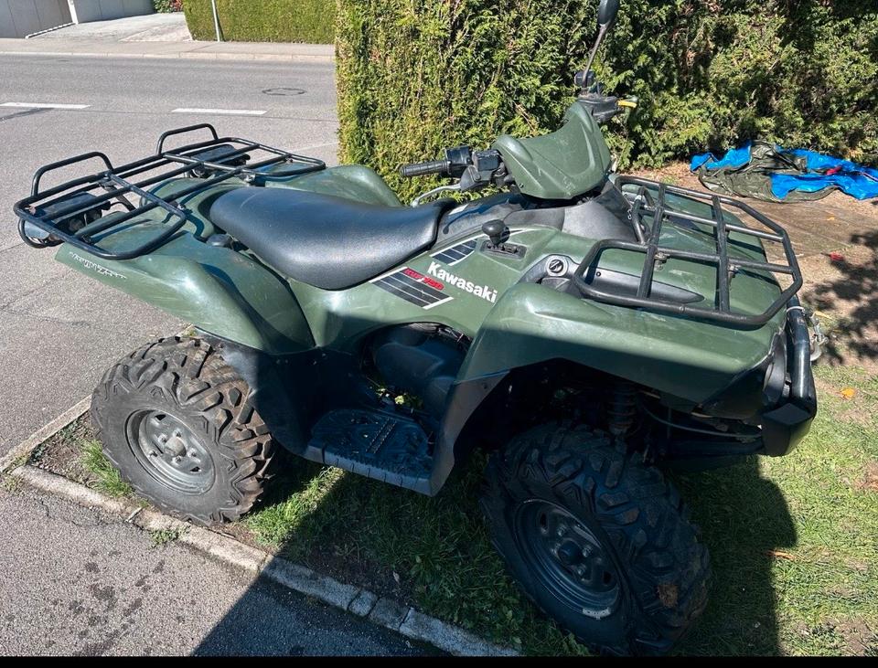 Kawasaki kvf 750 quad mit schneeschild 2006 — interior