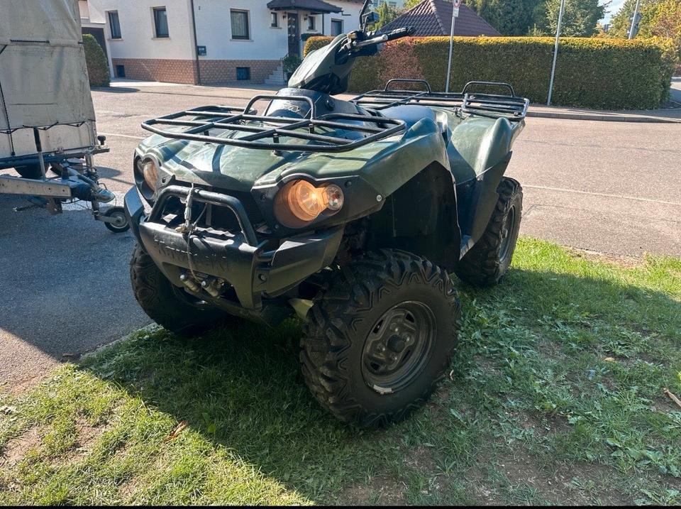 Kawasaki kvf 750 quad mit schneeschild 2006 — engine 749 ccm